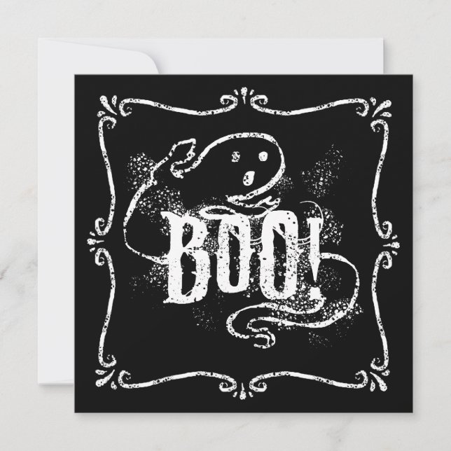 Invitación Fantasma Boo (Anverso)