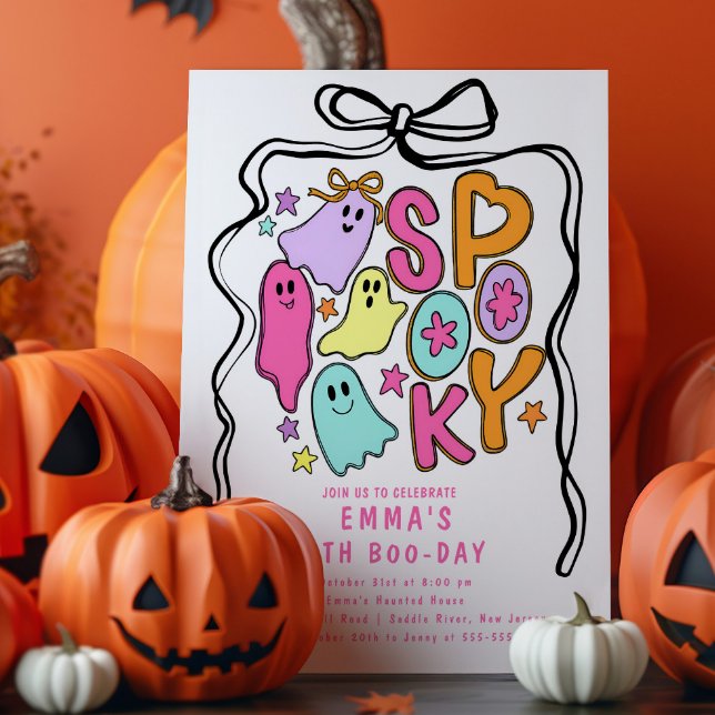 Invitación Fantasma Cumpleaños Halloween (Subido por el creador)
