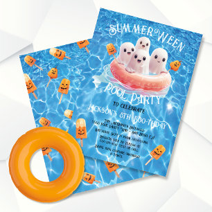 Invitación Fantasma de cumpleaños de la fiesta de cumpleaños