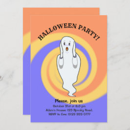 Invitación fantasma de Halloween
