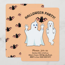 Invitación fantasma de Halloween