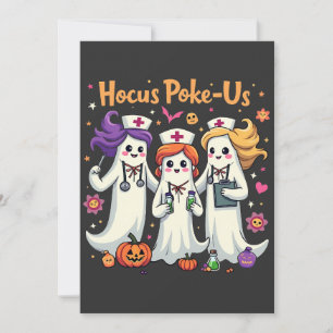 Invitación Fantasma de Halloween en la Enfermería de Estados