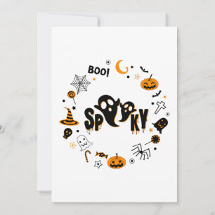 Invitación fantasma de Halloween Spooky