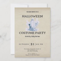 Fantasma de Halloween vintage súper lindo y espelu