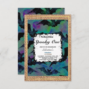 Invitación Fantasma de primer cumpleaños de un fantasma de Ha