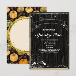 Invitación Fantasma de primer cumpleaños de un fantasma de Ha