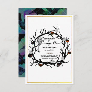 Invitación Fantasma de primer cumpleaños de un fantasma de Ha