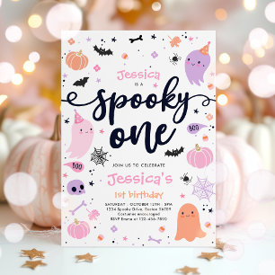 Invitación Fantasma de primer cumpleaños de un fantasma de Ha