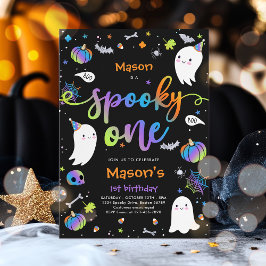 Invitación Fantasma de primer cumpleaños de un fantasma de Ha