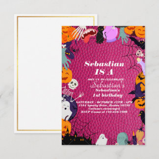 Invitación Fantasma de primer cumpleaños de un fantasma de Ha