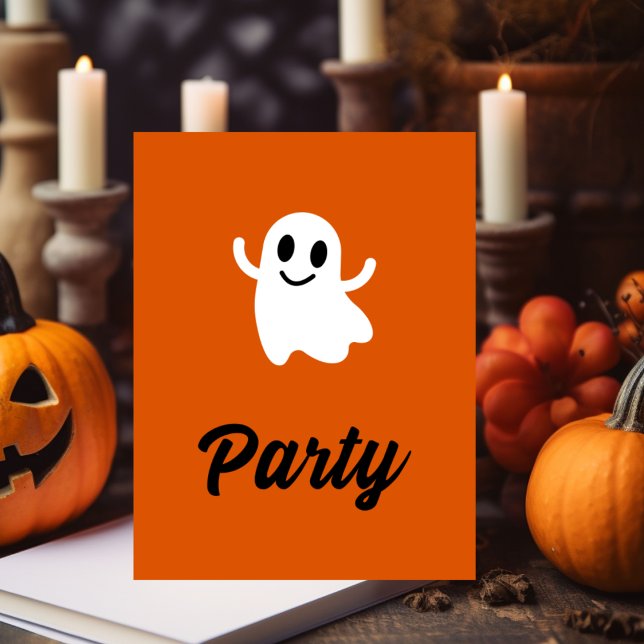 Invitación fantasma del partido Naranja moderno Ha (Subido por el creador)