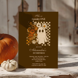 Invitación Fantasma del tablero de cheques floral ruso primer