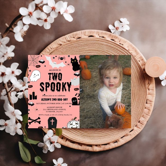 Invitación Fantasma dos fantasmagóricos fiestas de Halloween  (Subido por el creador)