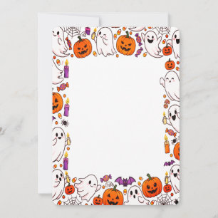 Invitación Fantasma dulce de Halloween con sabor a dulce