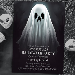 Invitación Fantasma Fiesta de disfraces de Halloween