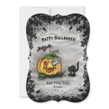 Fantasma, Gato, Bat y Calabaza, ¡Feliz Halloween!