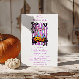 Invitación Fantasma Iridescente Coquette Lazo Espeluznante Un
