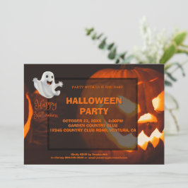 Invitación Fantasma Lindo y Espeluznante de Halloween