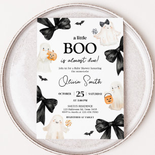 Invitación Fantasma Pequeño Boo Halloween Baby Shower