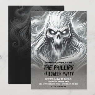 Invitación Fantasma Poltergeist Gritando Espantoso Fiesta de 