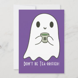 Invitación Fantasma sonriente y canji blanco japonés de té