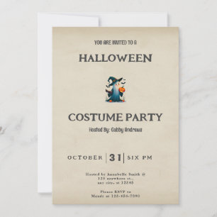 Invitación Fantasma Testigos Gorra libro Tome Vintage Hallowe