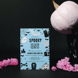 Invitación Fantasma Un chica fantasma de Halloween Primer fie