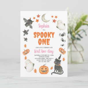 Invitación Fantasma Un Chica fantasma lindo en Halloween Prim