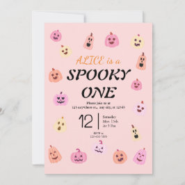 Invitación Fantasma Un cumpleaños de Halloween
