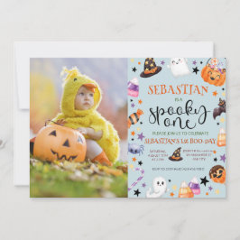 Invitación Fantasma Un cumpleaños de Halloween