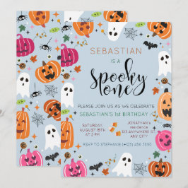 Invitación Fantasma Un cumpleaños de Halloween