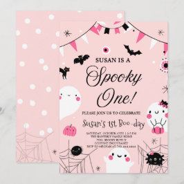 Invitación Fantasma Un cumpleaños de Halloween