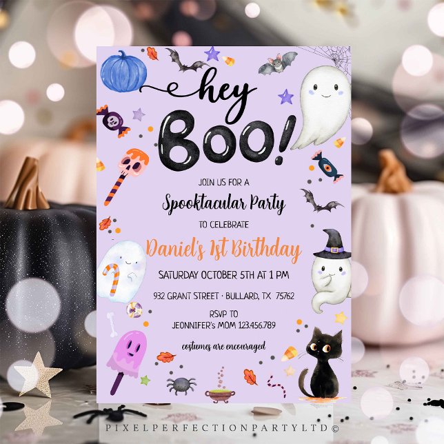 Invitación Fantasma Un Fantasma De Halloween Cumpleaños (Subido por el creador)