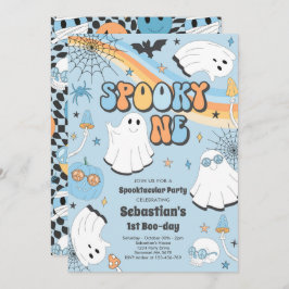 Invitación Fantasma Un Fantasma De Halloween Groovy Primer Cu