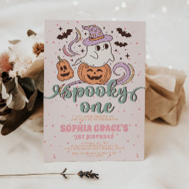 Invitación Fantasma Un Fantasma Retro Halloween