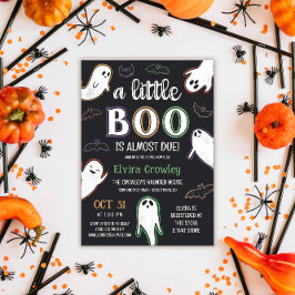 Invitación Fantasma Un Pequeño Boo Halloween Baby Shower