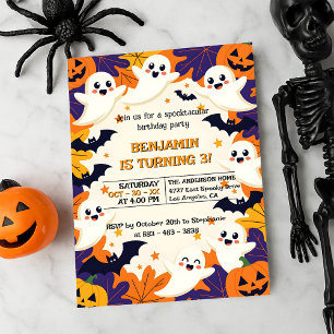 Invitación Fantasma y celebración de Halloween de Jack-O'-Lan