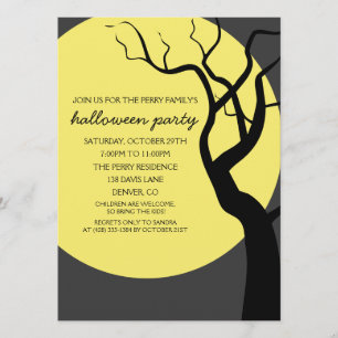 Invitación fantasmagórica del fiesta de Halloween