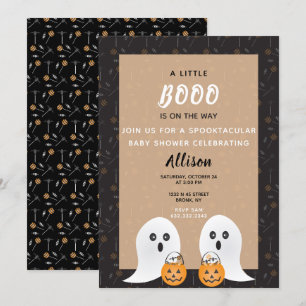 Invitación Fantasmas Baby Shower de Little Boo Spooktacular