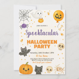 Invitación Fantasmas, Bats y Bash de truco o tratamiento