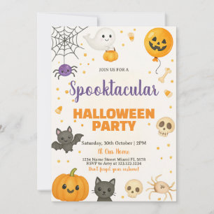 Invitación Fantasmas, Bats y Bash de truco o tratamiento