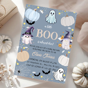 Invitación Fantasmas, calabazas, caramelos, Baby Shower de Ha