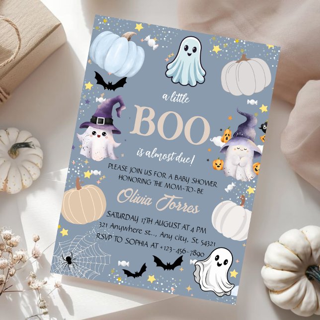 Invitación Fantasmas, calabazas, caramelos, Baby Shower de Ha (Subido por el creador)