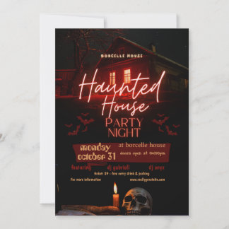 Invitación Fantasmas de Halloween Festejos de cumpleaños de S