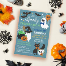 Fantasmas Festejos Festejando Halloween Cumpleaños