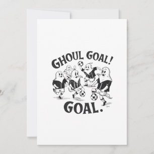 Invitación Fantasmas jugando un partido de fútbol