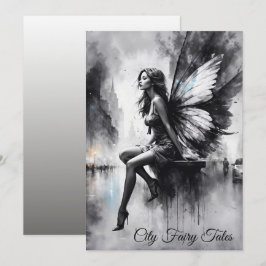 Invitación Fantástica fantasía las lluviosas calles nocturnas