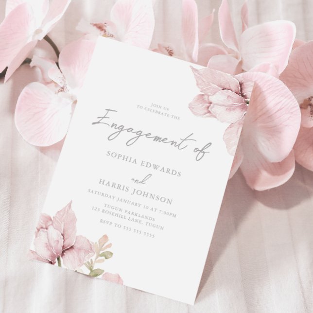 Invitación Fantástica fiesta de compromiso de las flores de R (Subido por el creador)