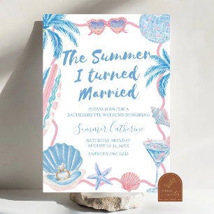 Invitación Fantástico El verano en que me casé Despedida de s