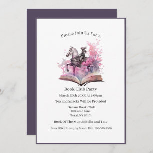Invitación Fantasy Book Lover, Book Club